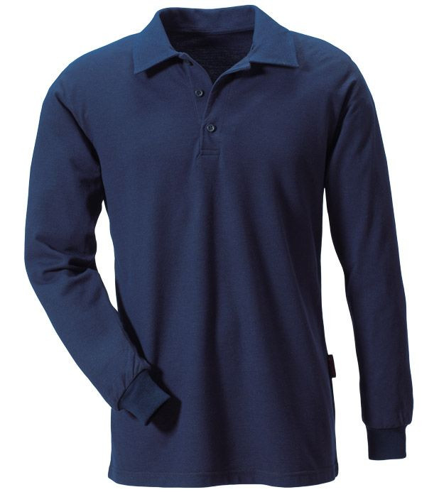 Poloshirt langarm Gr. 2XL marine